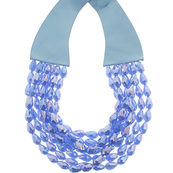 7 Row Glass Beaded Necklace